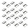 TOYANDONA 100pcs White Aluminum Buckles Elastic Compression Clips Replacement Fasteners Hook Tape Buttons for Sewing and Craft Projects view 1