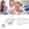 TOYANDONA 100pcs White Aluminum Buckles Elastic Compression Clips Replacement Fasteners Hook Tape Buttons for Sewing and Craft Projects view 3
