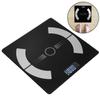 YARNOW Digital Body Weight Scale with Wireless Connectivity, Rechargeable USB Charging, 26x26cm Portable Electronic Weight Scale for Home Use, Smart Female and Male Health Monitor view 3