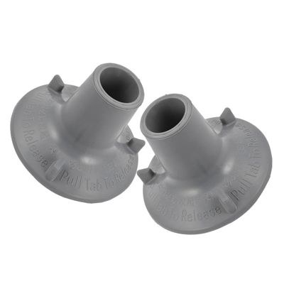 VALICLUD 2pcs Non-slip Rubber Replacement Feet Pads with Strong Suction Cup for Toilet Chair Bath Seat Shower Bench High Visibility Soft Rubber Pads for Bathroom Safety and Mobility Aids