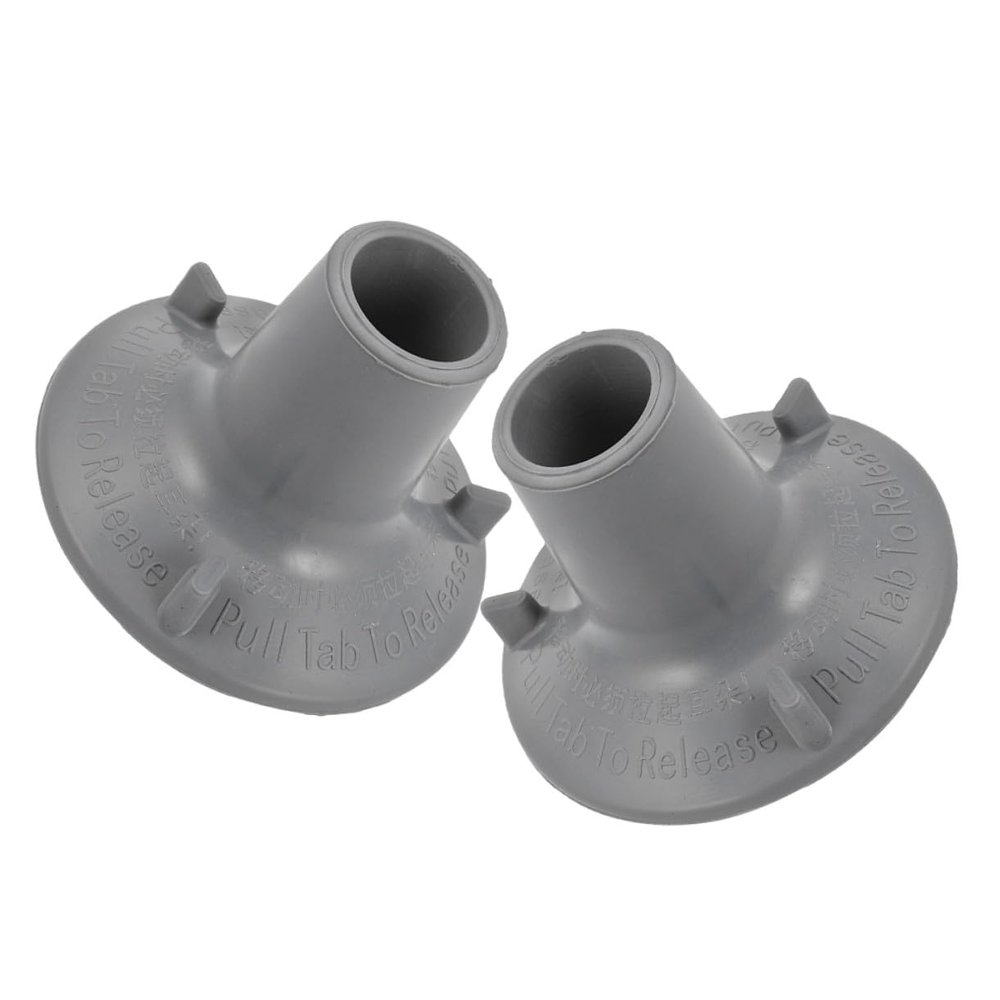 VALICLUD 2pcs Non-slip Rubber Replacement Feet Pads with Strong Suction Cup for Toilet Chair Bath Seat Shower Bench High Visibility Soft Rubber Pads for Bathroom Safety and Mobility Aids