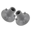 VALICLUD 2pcs Non-slip Rubber Replacement Feet Pads with Strong Suction Cup for Toilet Chair Bath Seat Shower Bench High Visibility Soft Rubber Pads for Bathroom Safety and Mobility Aids view 1