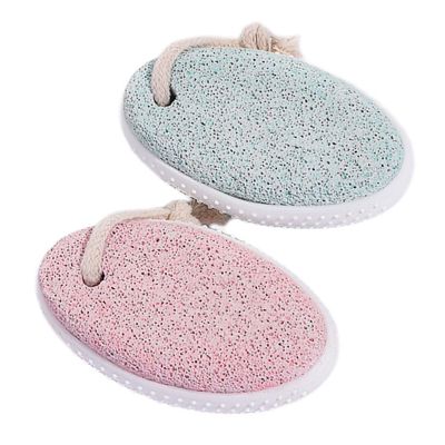 PRETYZOOM 2pcs Foot Pumice Stone Scrubber Set Natural Dead Skin Callus Remover Oval-Shaped Lightweight Volcanic Stone for Pedicure and Feet Care