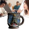 Christmas Coffee Set - Stylish and comfortable Christmas bark texture set that brings a warm seasonal vibe with every sip | perfect for domes use view 3