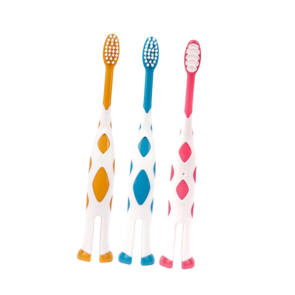 VERDANVERSE 6pcs Kids Toothbrushes with Soft Bristles and Non-Slip Plastic Handles, Suitable for Children 2-5 Years, Bathroom Accessories for Gentle Daily Cleaning