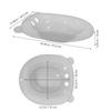 Abaodam Sitz Bath Basin for Postpartum Care Women, Deep Enough to Soak Private Area, Made of Sturdy Pp Material with Unique Design, Convenient to Use for Comfortable At-Home Recovery view 2
