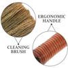 Soft Bristle Hand Broom Bamboo Sweeping Brush for Home Cleaning view 4