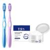 3PCS Tooth Powder Set for Tooth Whitening, Teeth Whitening kit, Powder for Sensitive Teeth, Includes 2 Toothbrushes for Travel and Home Use view 1