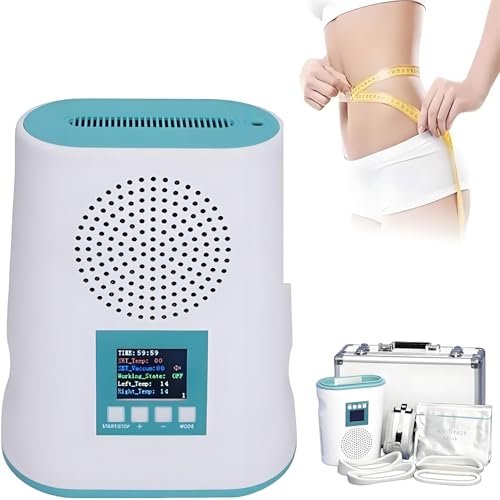 Cryolipolysis Machine 90W, High Power Fat Freezing Device with 360 Vacuum for Clinics & Home Use, Effective for Stomach, Thighs, and Arms