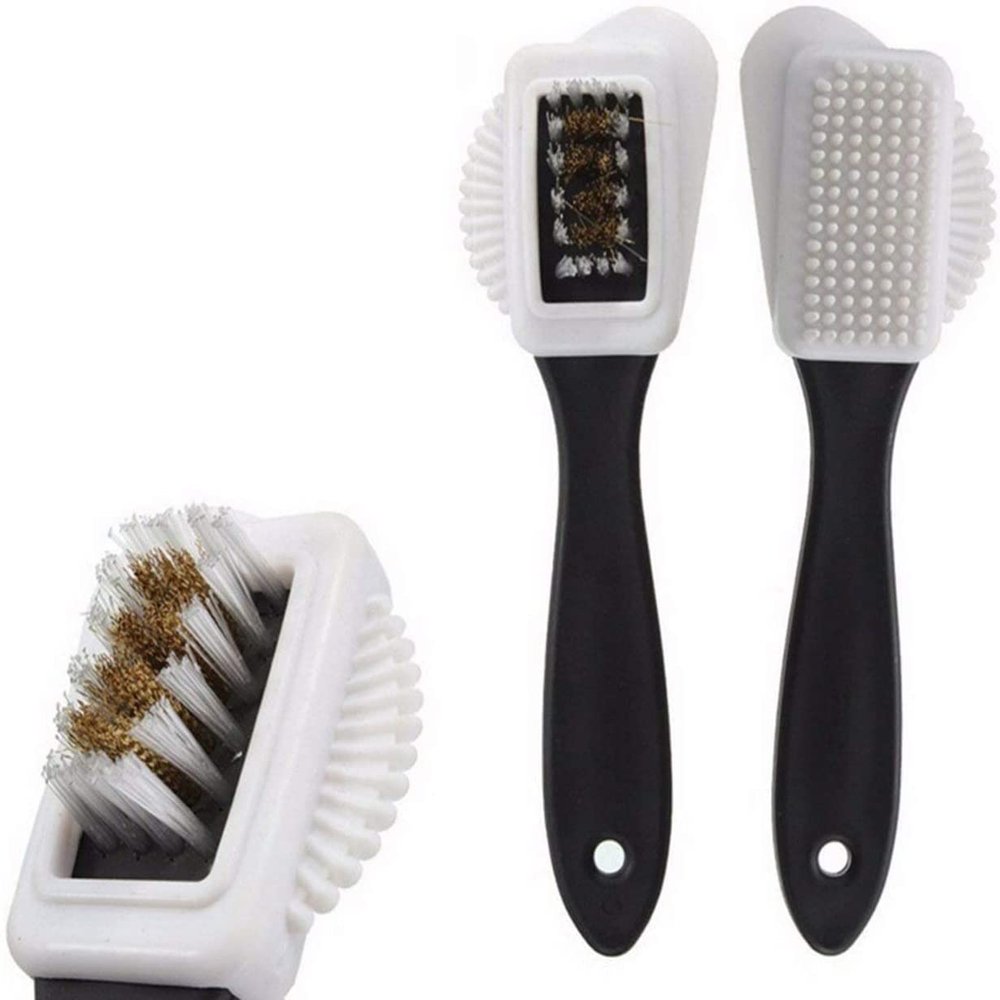 Gnrique Portable 3 Sides Size Portable Cleaning Brush For S Shape Shoe Shoe Cleaning Tool