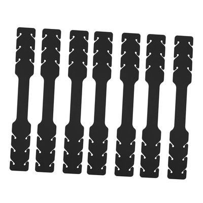 ERINGOGO 10pcs Adjustable Plastic Ear Rear Hooks with Wearing Assist Feature, Black Extension Straps for Comfortable Ear Protection and Decompression