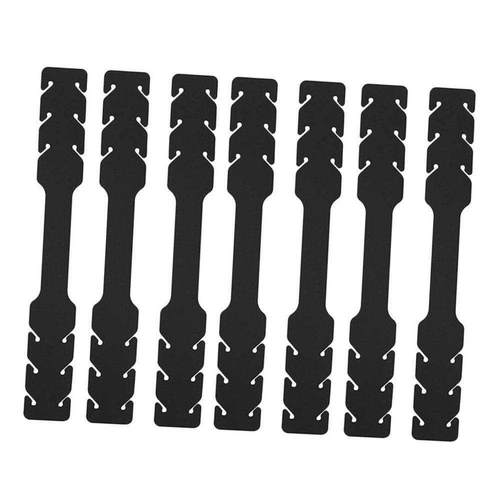 ERINGOGO 10pcs Adjustable Plastic Ear Rear Hooks with Wearing Assist Feature, Black Extension Straps for Comfortable Ear Protection and Decompression