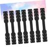 ERINGOGO 10pcs Adjustable Plastic Ear Rear Hooks with Wearing Assist Feature, Black Extension Straps for Comfortable Ear Protection and Decompression view 4