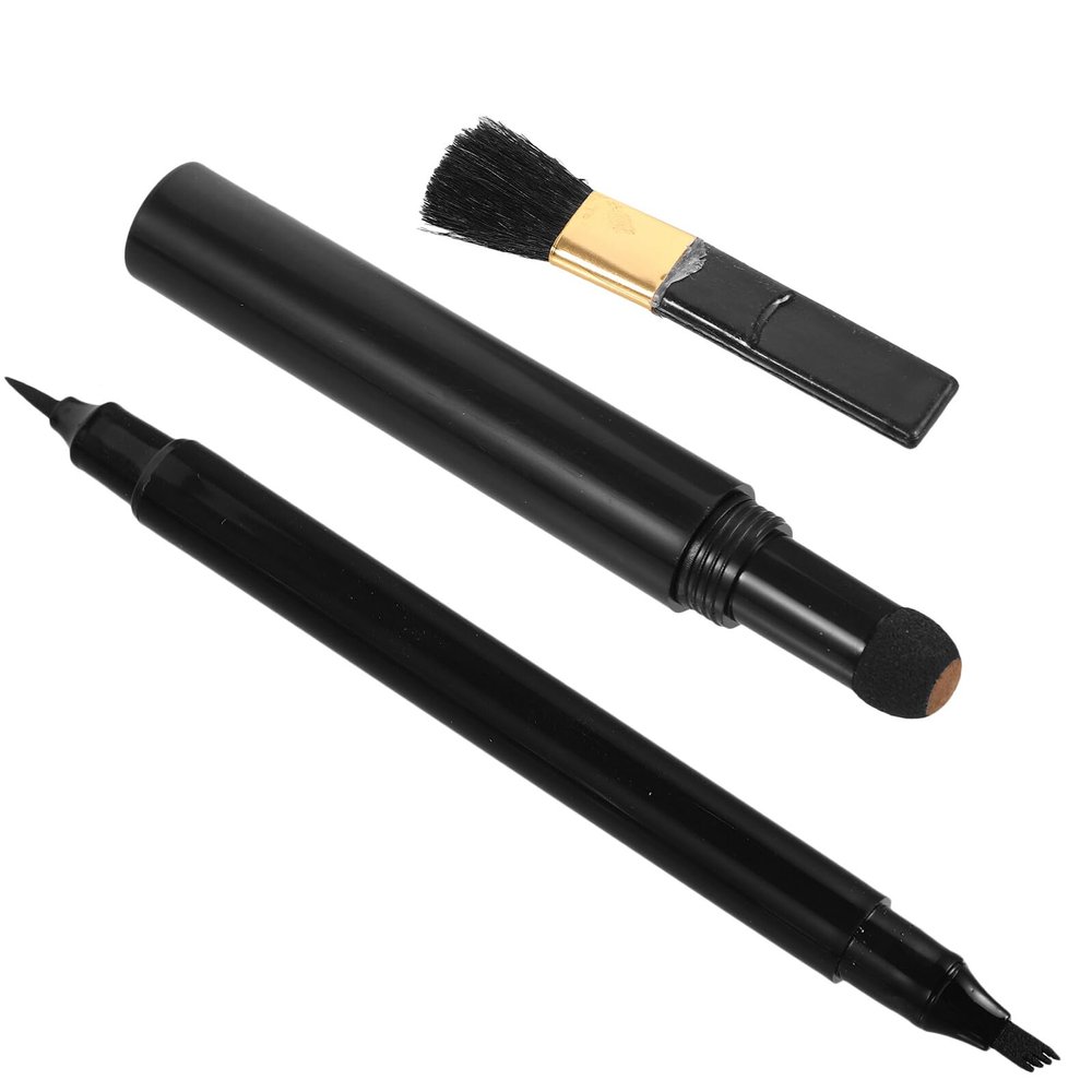 SHERCHPRY Beard Filler Pen for Men Grooming Tool Beard Powder Brush and Filling Pen for Shaping