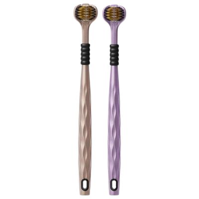 3 Sided Toothbrush - Efficient 3 Sided Toothbrush 360 Degree - Brush with Soft Bristle for Daily Hygiene Home Bathroom Toddler Kids Cleaning Travel