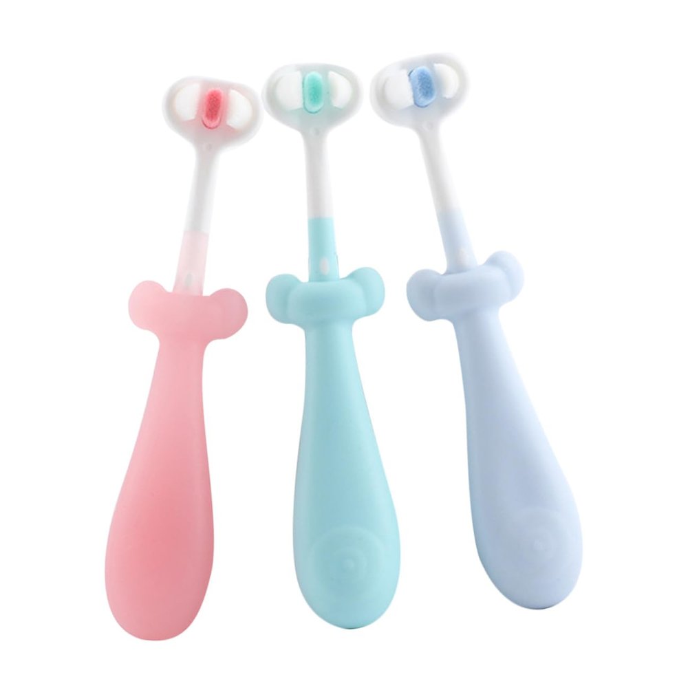 ULTECHNOVO 3pcs Cute Soft Bristle Toothbrush for Boys and Girls Boy Girl Manual Cleaning Toothbrush for Girl's Use