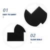 Cabilock Beard Shaping Card with Measurement Scale Tool W-shaped Barber Stencil Reusable Hair Stylist Guide for Beard and Hairline Design at Home or Barbershop view 3
