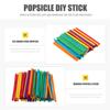 ABOOFAN 500pcs Colored Wooden Ice Cream Sticks 15cm DIY Craft Making Sticks for Baking Ice Pop and Ice Cream Supplies view 2