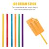 ABOOFAN 500pcs Colored Wooden Ice Cream Sticks 15cm DIY Craft Making Sticks for Baking Ice Pop and Ice Cream Supplies view 3