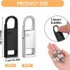 12 Pcs Metal Spare Zipper Pulls Replacement, Detachable Universal Zip Pull Tabs in Black & Silver, Zip Repair for Clothes Jeans Luggage Suitcases Bags Handbags DIY Crafts view 2