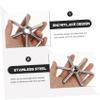 IWOWHERO Stainless Steel Cup Rinser Head for Coffee Shop, Cup Rinser Part Professional Glass Washer Fitting, Easy to Clean, Easy to Disassemble, Snowflake Shape, Silver view 3