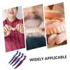 ibasenice 2Pcs Double-Sided Denture Brush for Cleaning False Teeth and Retainers Ergonomic Handle with Fine Bristles Portable Oral Care Tool for Seniors and Practical Dental Hygiene Supply view 3