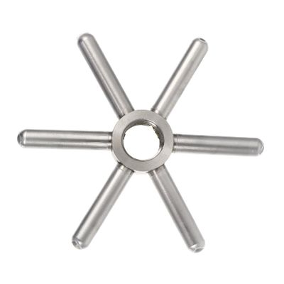 DIKACA Stainless Steel Bar Glass Rinser Head with Star-shaped Multi-angle Water Discharge and Easy Disassembly for Household and Restaurant Tea Cup and Milk Cup Cleaning
