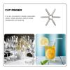 DIKACA Stainless Steel Bar Glass Rinser Head with Star-shaped Multi-angle Water Discharge and Easy Disassembly for Household and Restaurant Tea Cup and Milk Cup Cleaning view 4