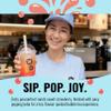 TeaJoy Bubble Tea Passionfruit & Strawberry Flavour (12 x 330ml) | Ready To Drink Boba Tea with Popping Boba Pearls & Real Fruit Juice | Eco-Friendly Straw | Vegan, Refreshing & Fun | Sip. Pop. Joy. view 4