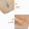 BESPORTBLE Wood Sauna Bucket and Ladle Wooden Water Scoop for Bath and Steam Rooms Spacious Capacity Versatile Sauna Accessories for Home Spa and Shower Use view 3