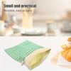 Amosfun Reusable Cotton Beeswax Bread Bag for Baked Treats and Rolls with Double-layer Design and Natural Preservation Feature for Kitchen Organization and Baking view 4