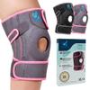 Professional Knee Brace with Side Stabilizers & Patella Gel Pads Adjustable Knee Support for Men & Women Joint Pain Relief, Injury Recovery, Arthritis, Meniscus Tear, ACL, Running (Pink, XL) view 1