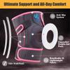 Professional Knee Brace with Side Stabilizers & Patella Gel Pads Adjustable Knee Support for Men & Women Joint Pain Relief, Injury Recovery, Arthritis, Meniscus Tear, ACL, Running (Pink, XL) view 2