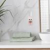 FreshCart Basics Adorable Bunny Toothpaste Squeezer Cartoon Design Wall-Mounted Toothpaste Dispenser for Bathroom Storage Organizer Holder Easy Squeeze Tool view 4