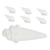 JEWEDECO 7pcs Polystyrene Craft Foam Ice Cream Cones and White Balls for DIY Wedding Decorations Christmas Craft Supplies Modeling Foam Shapes for Arts and Projects view 1