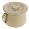 FreshCart Basics Thickened Portable Chamber Pot with Lid Odor-Resistant Collection Basin for Adults and Yellow Spittoon for Home Travel Elderly Use Comfortable Smooth Edges view 1