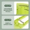 ibasenice Body Fat Caliper Precision Measuring Tool Plastic Skinfold Calipers Easy to Use Stylish Modern Design Green for Fitness Tracking and Body Fat Percentage Measurement at Home view 3