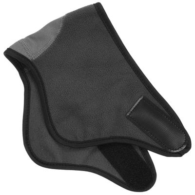 Abaodam Practical Reusable Neck Gaiter Windproof Facial Cover in Grey Polar Fleece and Mesh, One-Piece Molding Design, Deformation Resistant, for Winter Sports and Riding, Size 49X15.5Cm