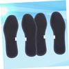 Abaodam 2 Pairs Bamboo Charcoal Deodorant Insoles Foot Care Cushion Breathable Sweat Absorbing Shoe Pads Black for Athletic and Daily Use view 4