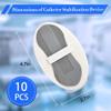 10 Pcs Foley Catheter Stabilization Device, Urinary Leg Bag Catheter Tube Holder, Catheter Supplies for Single/Double/Feeding Tube, Adhesive Catheter Urinary Leg Bags Holder, Gray view 3