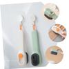 CHILDWEET 2pcs Shoe Cleaning Brush with Dispenser, Comfortable to Hold Plastic Handle, Multipurpose Household Scrubbing Brush for Shoes and Laundry Cleaning view 3