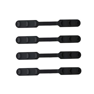 ifundom 4pcs Silicone Mask Ear Rope Buckle Extender with Three Gears Adjustable for Men and Women Practical Mask Accessories in Black