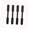 ifundom 4pcs Silicone Mask Ear Rope Buckle Extender with Three Gears Adjustable for Men and Women Practical Mask Accessories in Black view 2