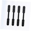 ifundom 4pcs Silicone Mask Ear Rope Buckle Extender with Three Gears Adjustable for Men and Women Practical Mask Accessories in Black view 4