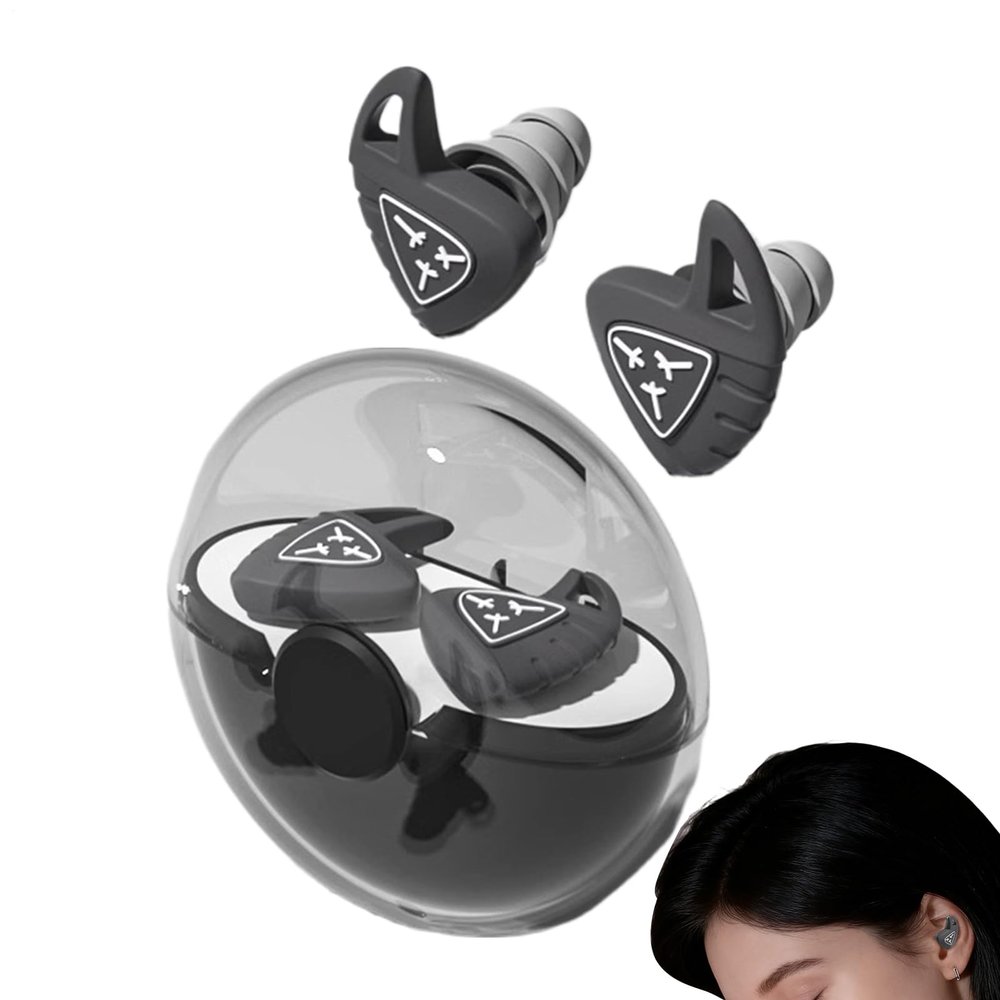 Ear Plugs for Sleeping,Silicone Ear Plugs for Sleeping,Silicone Silent Waterproof Noise Reduction Earplugs,for Study Travel Concerts Motorcycle Airplanes Flights Naps