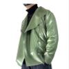100% Latex Jacket Top 0.4MM Rubber Leaf Green Style Latex Suit,Men,S view 1