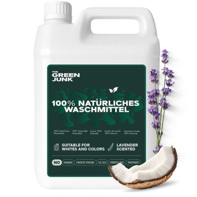 The Green Junk - 100% Natural Laundry Liquid - Washing Up Liquid - Non Bio - Baby Washing Liquid - Non Toxic - 167 Washes