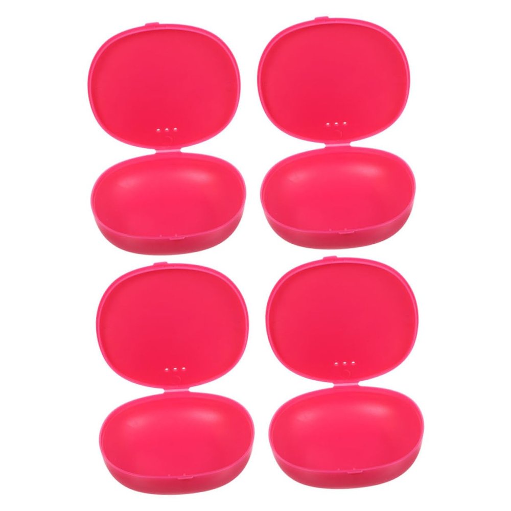 Abaodam 4pcs Disc Storage Box Reusable Silicone Case for Holder for Travel and Period Hygiene Management