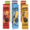Capital Crisps World Tour 6 Pack Bundle | 6 x 75g Flat Crisps | Variety Snack Selection: Hot Chilli, Sour Cream & Onion, Salt & Vinegar, Smoky Paprika, Tangy Cheese, Sea Salt view 1