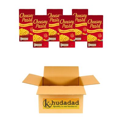 Cheesey Pasta Macaroni with Creamy Cheese Sauce 190g Quick & Easy Meal in 10 Minutes Rich & Creamy Instant Macaroni Pasta Ready to Serve Comfort Food (6x)